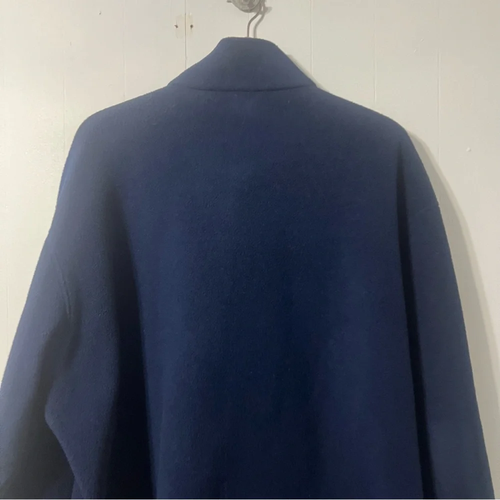 L.L. Bean Vintage 90’s Men's Deep Blue Zip-Up Fleece Jacket Size XL Tall